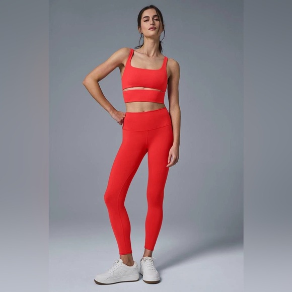 ALO YOGA | ✨NEW✨ 7/8 High-Waist Airbrush Legging in Red Hot Summer - Picture 5 of 6